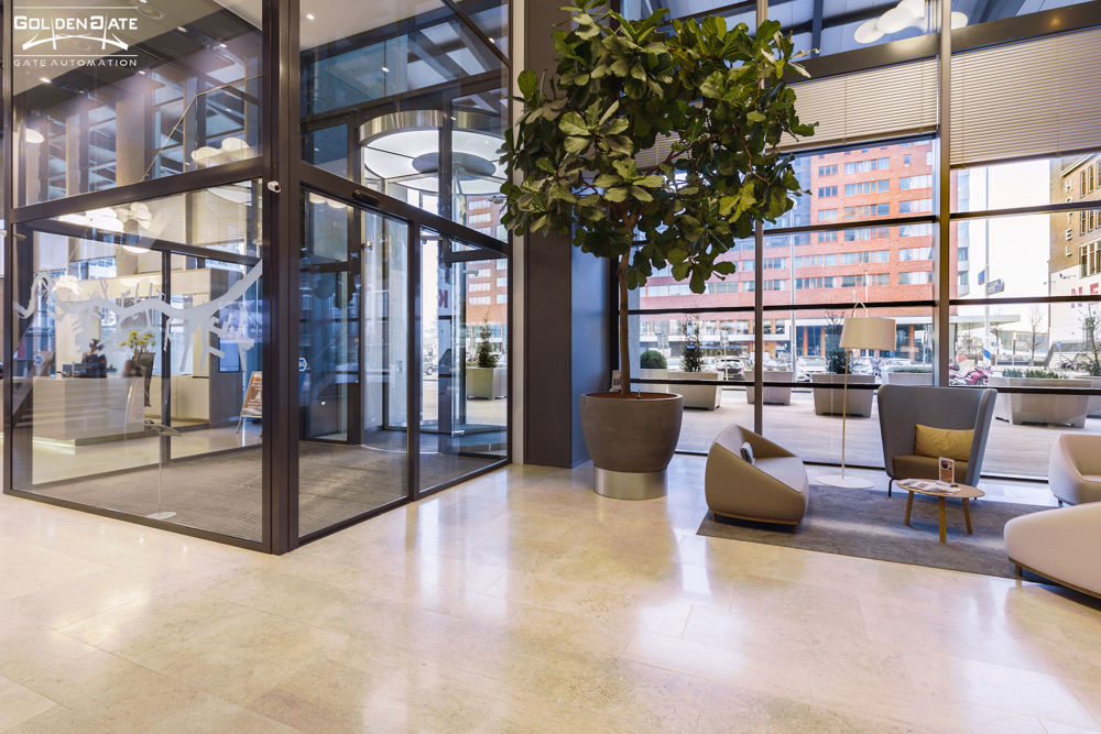 نصب درب اتوماتیک شیشه ای کابا