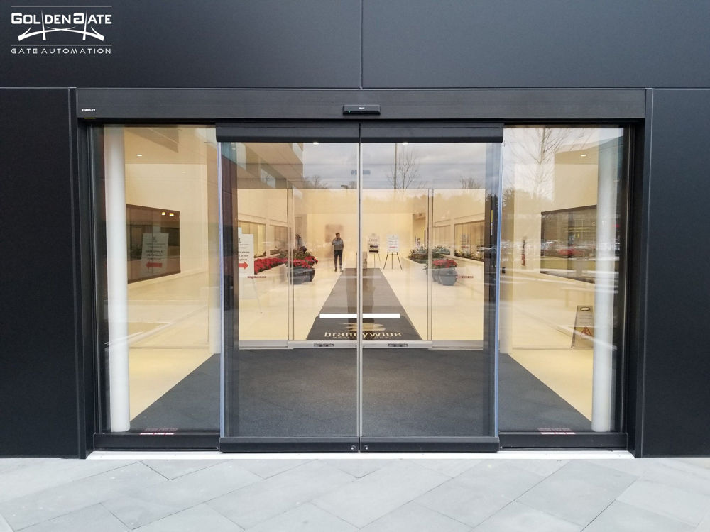 درب اتوماتیک شیشه ای تلسکوپی 