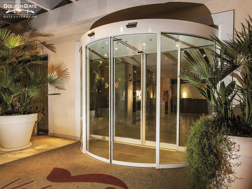 درب شیشه ای اتوماتیک منحنی