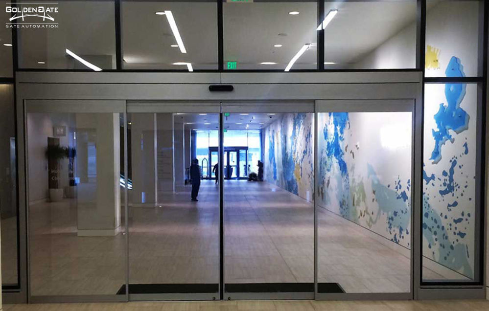 کاربرد درب شیشه ای ریلی ساده