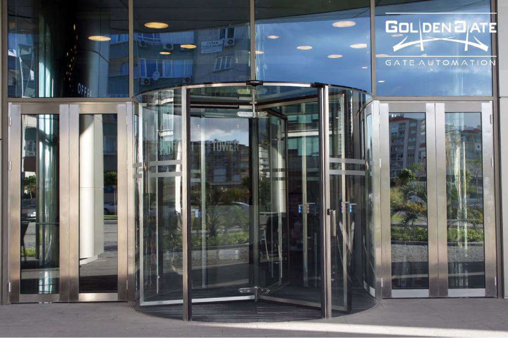 درب اتوماتیک شیشه ای گردان